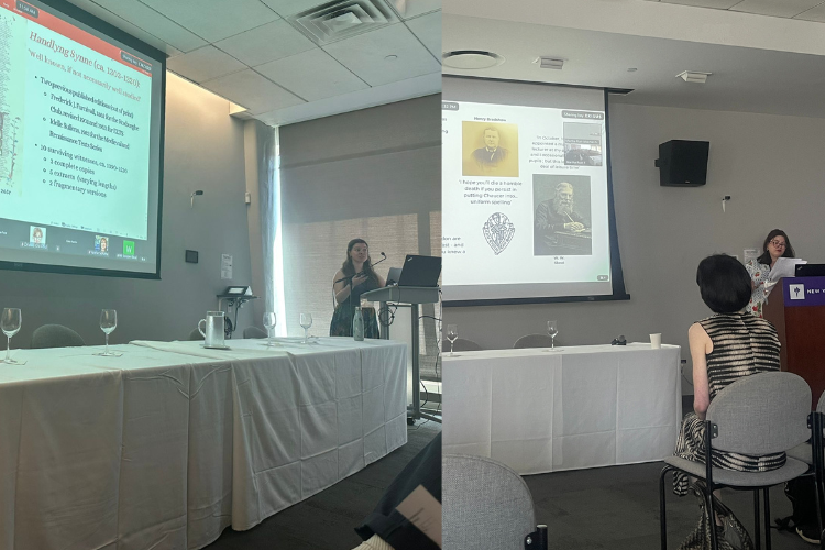 PhDs present at Early Book Society conference